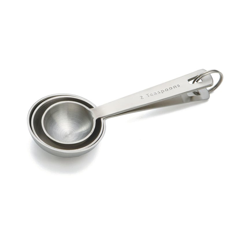 Tablecraft Set of 3 Heavyweight Steel Extra Large Measuring Spoons [Set of 3]